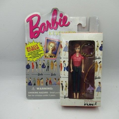 1996年★90's★Barbie★バービー★キーホルダー★キーチェーン★人形★フィギュア★ぬいぐるみ★赤チェックシャツ★デニム★