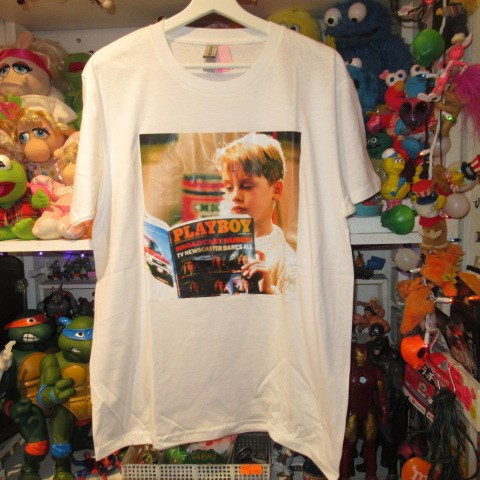 Macaulay Culkin★T-shirt★HOME ALONE★Home Alone★L size★White★New★Figure★Doll★Plush toy★ 