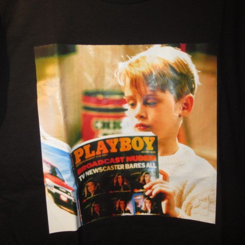 Macaulay Culkin★T-shirt★HOME ALONE★Home Alone★Size L★Black★New★Figure★Doll★Plush toy★ 