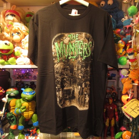 The Munsters★Monsters★Franken★Tshirt★Men's★L size★★Black★New★Figure★Doll★Plush toy★ 