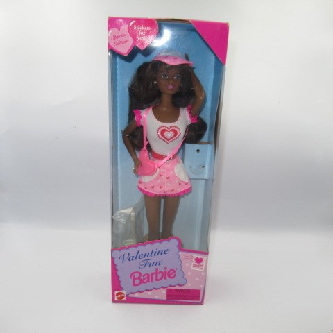 1996年★Barbie★バービー★Valentaine Fun★バレンタイン★フィギュア★人形★ぬいぐるみ★ビンテージ★アフリカンアメリカン★ブラック★
