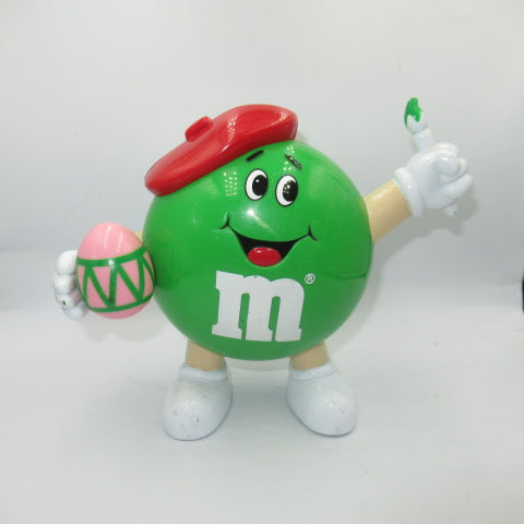 1992年★m＆m's★エムアンドエムズ★チョコレートディスペンサー★人形★フィギュア★ぬいぐるみ★グリーン★イースター★