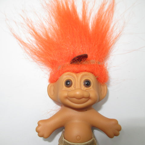 vintage★ビンテージ★RUSS★troll★トロール★doll★民族★orange★オレンジ★約18センチ★人形★フィギュア★ぬいぐるみ★