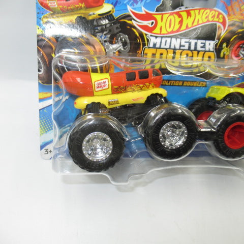 HOTWHEELS★ホットウィール★MONSTER TRUCKS★モンスタートラック★２体セット★フィギュア★人形★ぬいぐるみ★ミニカー★車★OSCAR MAYER★ウィンナー★ホットドッグ★
