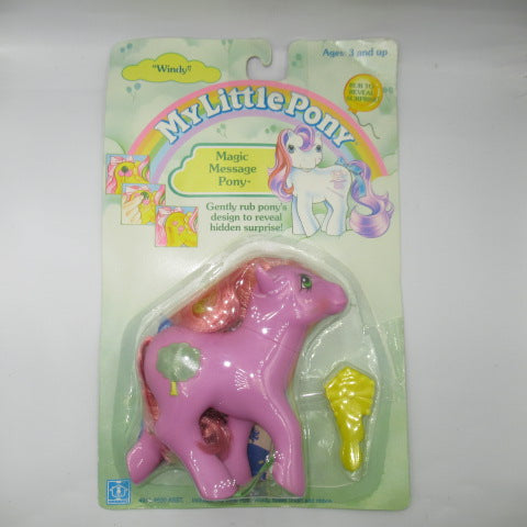 レア！★80’s★1987年★My Little Pony★マイリトルポニー★G1★ブリスター入り★フィギュア★人形★ぬいぐるみ★マジックメッセージポニー★Magic Message Pony★Windy★ウィンディ★
