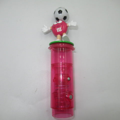 2001年★M&M's★smalldispenser★スモールディスペンサー★アドバタイジング★企業物★pink★ピンク★soccer★サッカー★★人形★フィギュア★ぬいぐるみ★