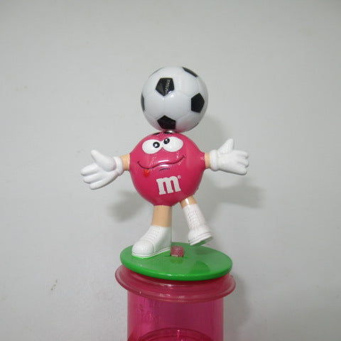 2001★M&amp;M's★smalldispenser★Small dispenser★Advertising★Corporate goods★pink★soccer★★Doll★Figure★Plush toy★ 