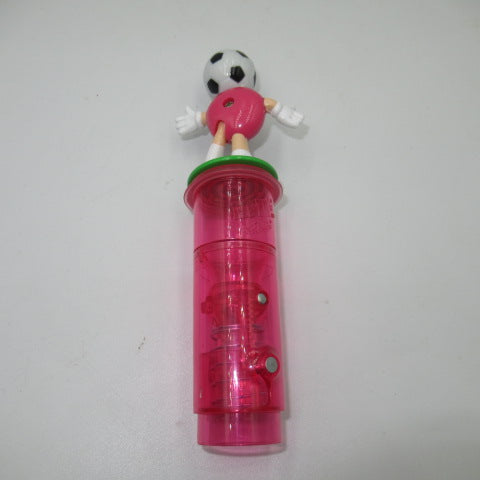 2001★M&amp;M's★smalldispenser★Small dispenser★Advertising★Corporate goods★pink★soccer★★Doll★Figure★Plush toy★ 