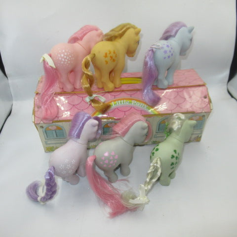 1983年★80's★vintage★ビンテージ★G1★MyLittlePony★マイリトルポニー★pony and Accessory Cases★carrycase★キャリーケース★Blossom★purple★blue belle★blue★butterscotch★yellow★cottoncandy★pink★Minty★green★Snuzzle★フィギュア★人形★ぬいぐるみ★