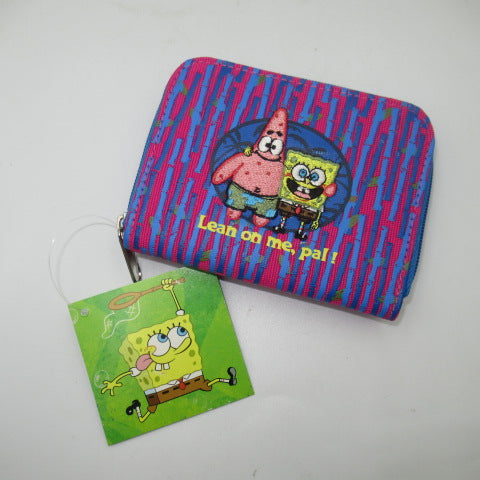 2003年★SPONGEBOB★スポンジボブ★ウォレット★お財布★人形★フィギュア★ぬいぐるみ★デッドストック★ピンク×ブルー★