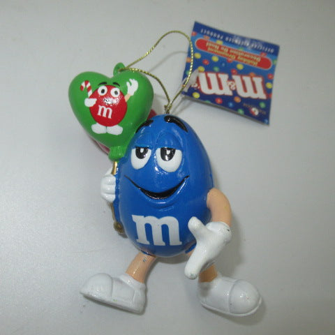 M＆M’S★エムアンドエムズ★クリスマスオーナメント★フィギュアオーナメント★クリスマス★チョコレート★フィギュア★人形★ぬいぐるみ★ブルー★バルーン★