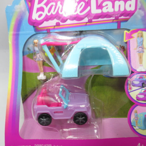 2024年★Barbie★バービー★Mini Barbie Land★ミニバービーランド★フィギュア★人形★ぬいぐるみ★テント＆車★ミニカー★カラーチェンジ★