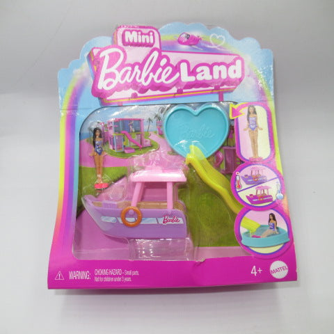 2024年★Barbie★バービー★Mini Barbie Land★ミニバービーランド★フィギュア★人形★ぬいぐるみ★ヨット★プール★
