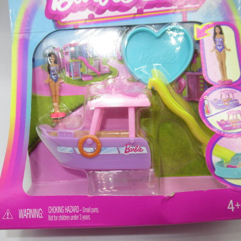 2024年★Barbie★バービー★Mini Barbie Land★ミニバービーランド★フィギュア★人形★ぬいぐるみ★ヨット★プール★