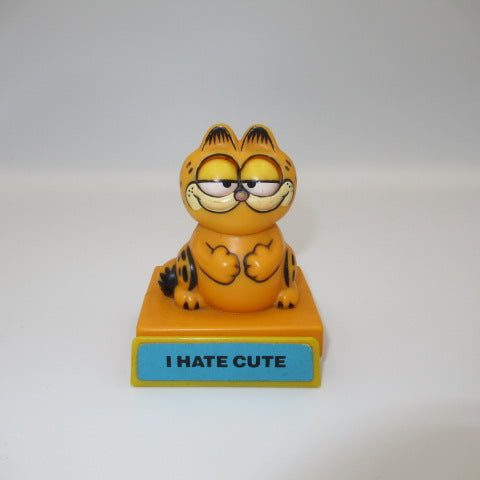 1981年80's★GARFIELD★ガーフィールド★メッセージドール★フィギュア★人形★ぬいぐるみ★I HATE CUTE★