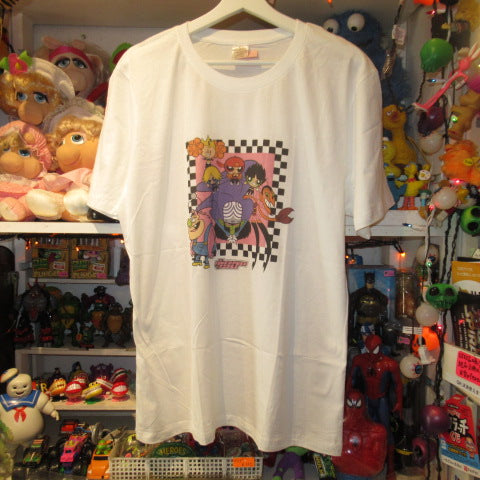 THE POWER PUFF GIRLS★パワーパフガールズ★パワパフ★Blossom★ブロッサム★bubbles★バブルス★buttercup★バターカップ★モジョ・モジョジョ★Tshirt★Tシャツ★white★ホワイト★XLsize★人形★フィギュア★ぬいぐるみ★