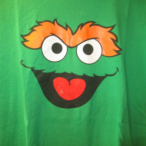vintage★ビンテージ★SESAMESTREET★セサミストリート★オスカー★Tshirt★Tシャツ★green★グリーン★Lsize★人形★フィギュア★ぬいぐるみ★