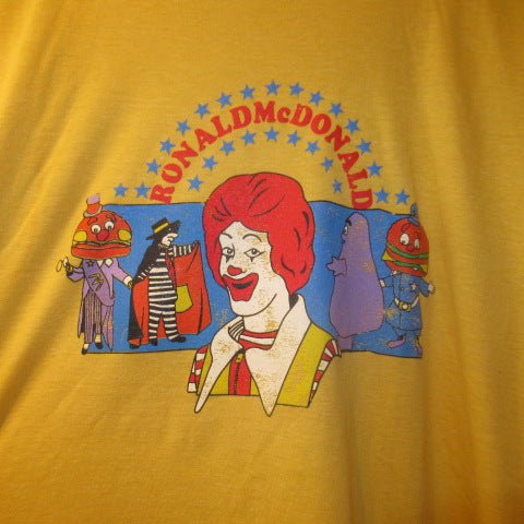 McDonalds★McDonald's★Ronald McDonald★T-shirt★Men's XXL size★Yellow★New★Figure★Doll★Plush toy★ 
