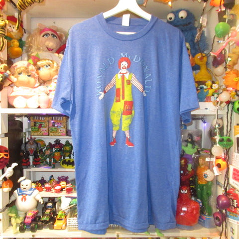 McDonalds★McDonald's★Ronald McDonald★T-shirt★Men's XXL size★Blue★New★Figure★Doll★Plush toy★ 
