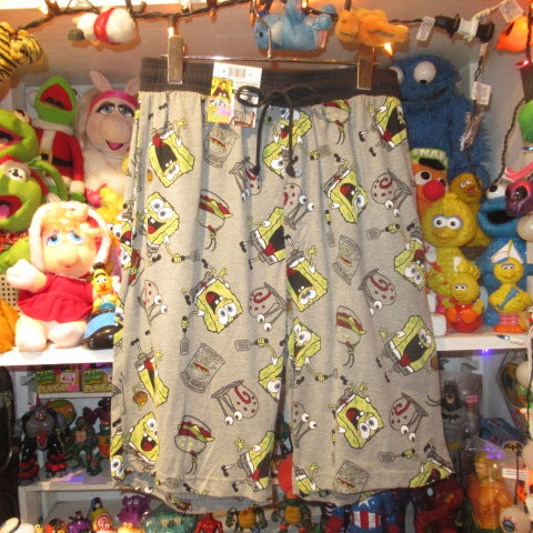 SPONGEBOB★SpongeBob★Gary★Room Pants★Pajamas★Shorts★Men's L Size★Gray★Figure★Doll★Plush Toy★ 