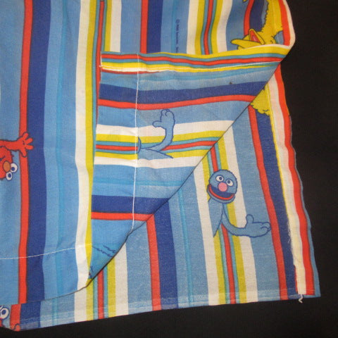 SESAME STREET★セサミストリート★シーツ★フラットシーツ★TWINsize★USED★エルモ★グローバー★ビッグバード★クッキーモンスター★フィギュア★人形★ぬいぐるみ★