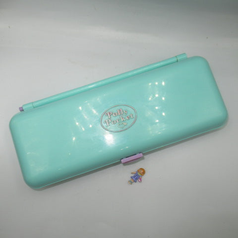 90's★Polly Pocket★Poly Pocket★Square★Mint Green★Pencil Case★Figure★Doll★Plush Toy★