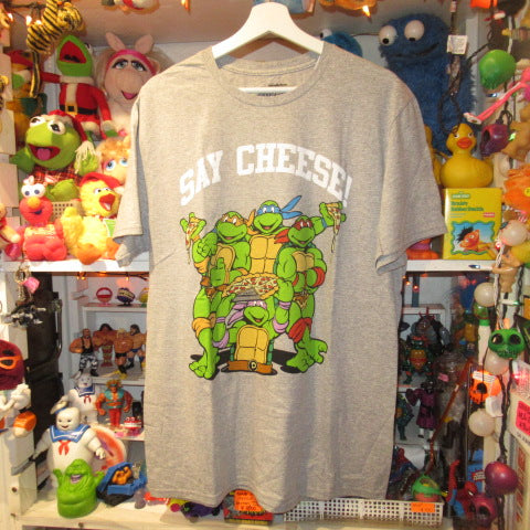 TEENAGE MUTANT NINJA TURTLES★Ninja Turtles★T-shirt★Light Gray★Men's L Size★New★Figure★Doll★Plushie★ 