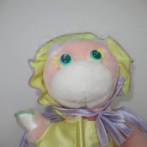 1988★80's★vintage★Mattel★Turtle Tots★Tootles★fancy★turtle★pink★yellow★★doll★stuffed animal★figure★ 