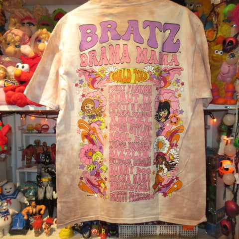 BRATZ★Bratz★Tshirt★Tee★T-shirt★Tie-dye★Tie-dye pattern★pink★Medium size★BIGTEE★Doll★Plush toy★Figure★ 