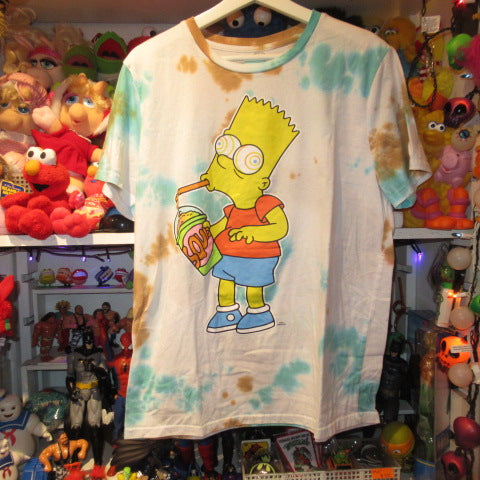 The Simpsons★Simpsons★Bart★Bart★Tie-dye★Tie-dye pattern★Used★Tshirt★T-shirt★Tee★blue★Blue★L size★Doll★Plush toy★Figure★ 