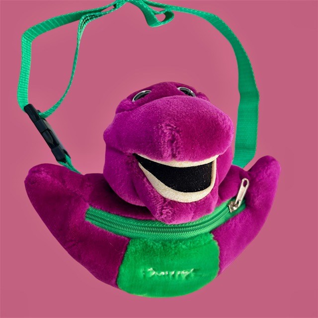 90's★Barney★バーニー★恐竜★ウエストポーチ★バッグ★人形★フィギュア★ぬいぐるみ★