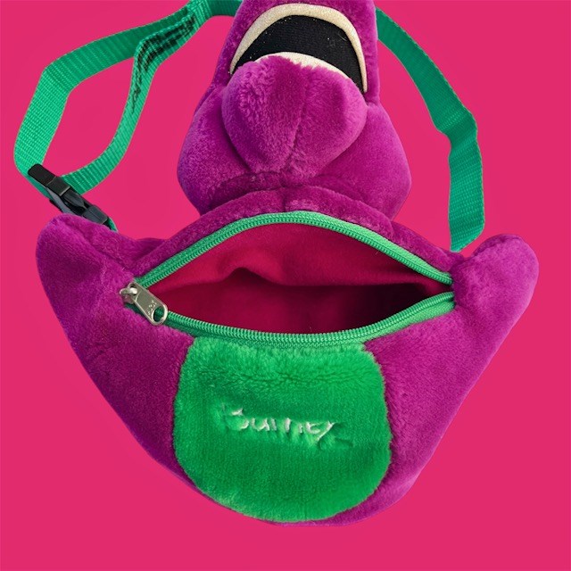 90's★Barney★バーニー★恐竜★ウエストポーチ★バッグ★人形★フィギュア★ぬいぐるみ★