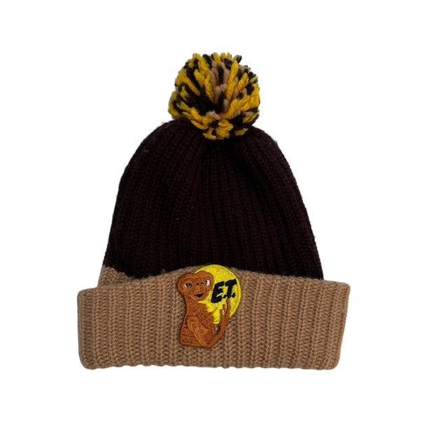 80's★ET★Movie ET★Knitted hat★Beanie★Doll★Figure★Plush toy★Brown×Beige★Vintage★ 