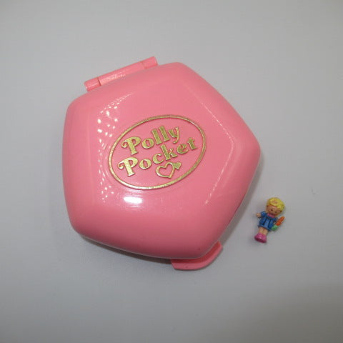90's★Polly Pocket★ポーリーポケット★ピンク★五角形★人形★フィギュア★ぬいぐるみ★コンパクト★ままごと★ドールハウス★