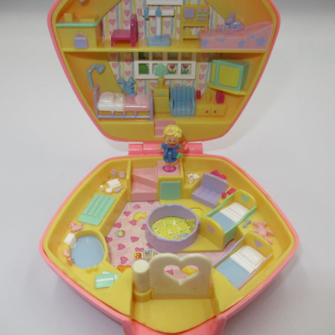 90's★Polly Pocket★Pink★Pentagon★Doll★Figure★Plush toy★Compact★Play house★Dollhouse★ 