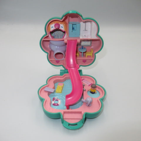 90's★Polly Pocket★Green★Flower★Doll★Figure★Plush toy★Compact★Play house★Dollhouse★Pool★Slide★Slider★ 