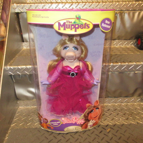 2006★The Muppets★Miss Piggy★Doll★Figure★Plushie★Vintage★Porcelain★30cm★Dress★ 