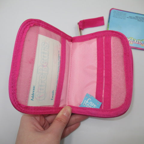 2003年★CareBears★ケアベア★Wallet★ウォレット★財布★pink★ピンク★flour★フワラー★人形★フィギュア★ぬいぐるみ★