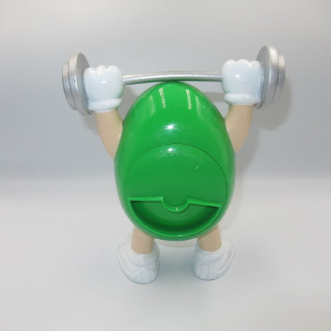 Vintage★m&amp;m's★M&amp;M's★Chocolate Dispenser★Doll★Figure★Plush Toy★1991★90's★Dumbbell★Green★ 