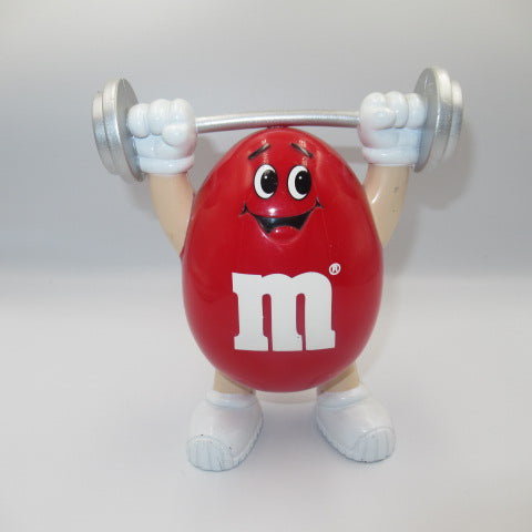 Vintage★m&amp;m's★M&amp;M's★Chocolate Dispenser★Doll★Figure★Plush Toy★1991★90's★Dumbbell★Red★ 