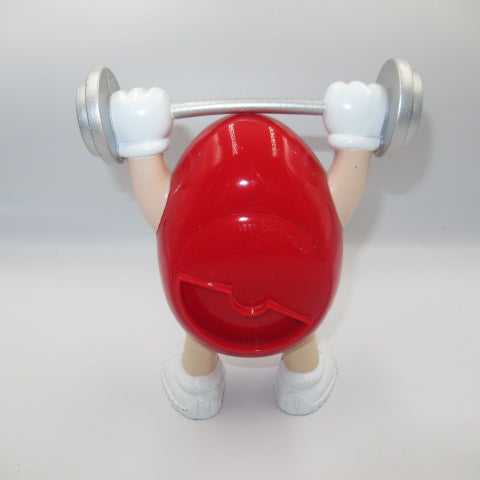 Vintage★m&amp;m's★M&amp;M's★Chocolate Dispenser★Doll★Figure★Plush Toy★1991★90's★Dumbbell★Red★ 
