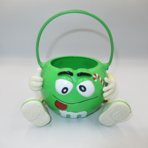 Vintage★m&amp;m's★M&amp;M's★Basket★Bucket★Doll★Figure★Plush toy★Green★ 