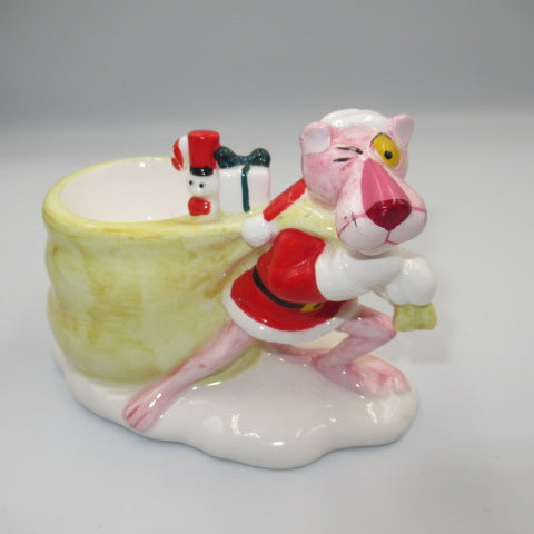 1981★80's★PINK PANTHER★Pink Panther★Ceramic candle holder★Candle stand★Doll★Figure★Plush toy★Santa★Christmas★ 