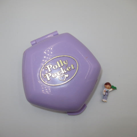 90's★Polly Pocket★ポーリーポケット★コンパクト★人形★フィギュア★ぬいぐるみ★ビンテージ★ままごと★ミニチュア★ドールハウス★ラベンダー★五角形★