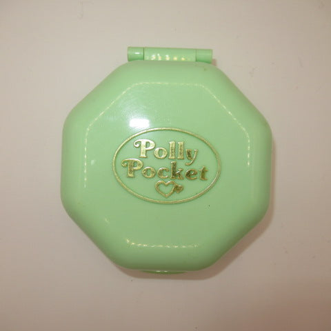 90's★Polly Pocket★ポーリーポケット★コンパクト★八角形★グリーン★ままごと★ミニチュア★フィギュア★人形★ぬいぐるみ★