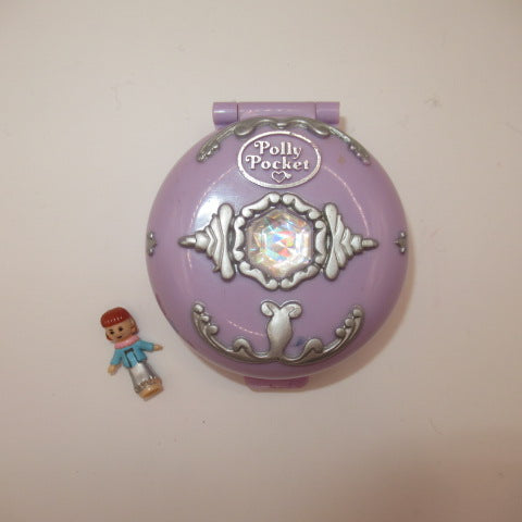 90's★Polly Pocket★ポーリーポケット★宝石のコンパクト★ラベンダー★フィギュア★人形★ぬいぐるみ★コンパクト★ミニチュア★ままごと★ドールハウス★