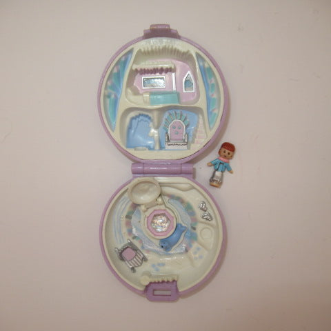90's★Polly Pocket★ポーリーポケット★宝石のコンパクト★ラベンダー★フィギュア★人形★ぬいぐるみ★コンパクト★ミニチュア★ままごと★ドールハウス★