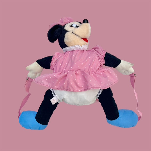 Vintage★Minnie Mouse★Minnie Mouse★Back Pack★Backpack★Figure★Doll★Plushie★Vintage★Rucksack★Bag★ 