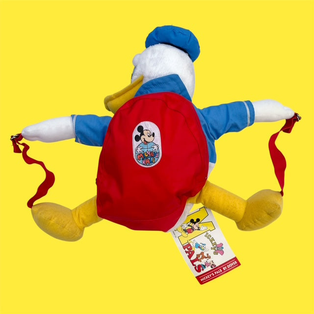 Vintage★Donald Duck★Donald Duck★Back Pack★Backpack★Figure★Doll★Plushie★Vintage★Rucksack★Bag★ 