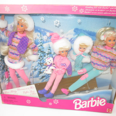 90's★1995★Barbie★Barbie★Winter Holiday Barbie★Skipper★Kelly★Stacie★Skipper★Kelly★Stacie★Figure★Doll★Plushie★ 